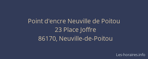 Point d'encre Neuville de Poitou