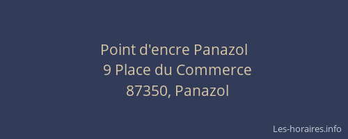 Point d'encre Panazol