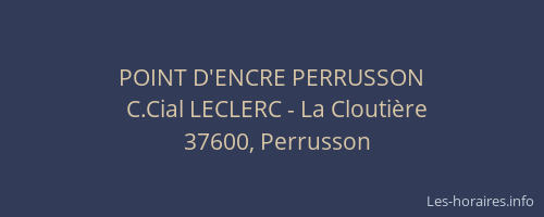 POINT D'ENCRE PERRUSSON