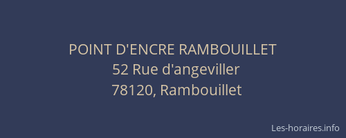 POINT D'ENCRE RAMBOUILLET