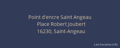 Point d'encre Saint Angeau