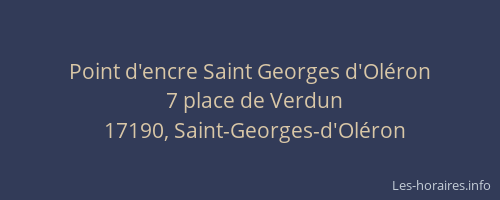 Point d'encre Saint Georges d'Oléron