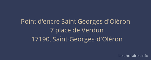 Point d'encre Saint Georges d'Ol&eacute;ron