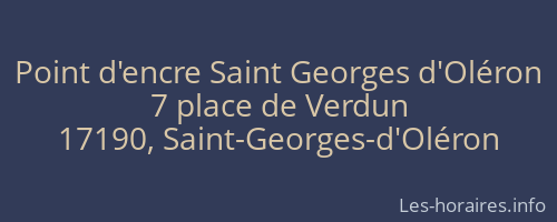 Point d'encre Saint Georges d'Oléron