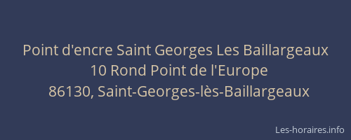 Point d'encre Saint Georges Les Baillargeaux