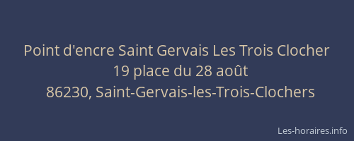 Point d'encre Saint Gervais Les Trois Clocher