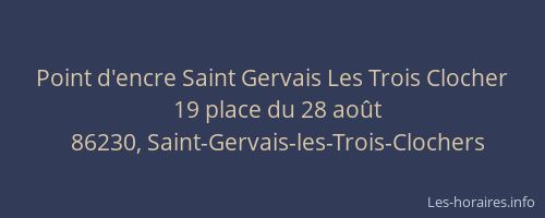Point d'encre Saint Gervais Les Trois Clocher