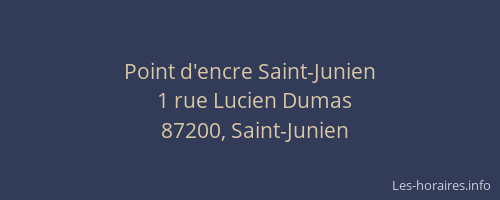 Point d'encre Saint-Junien