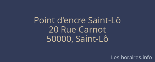 Point d'encre Saint-Lô