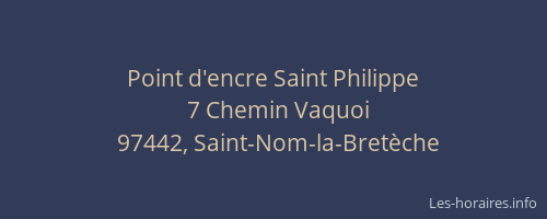 Point d'encre Saint Philippe