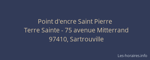 Point d'encre Saint Pierre