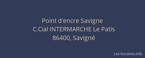 Point d'encre Savigne