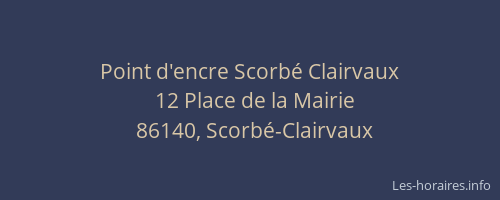 Point d'encre Scorb&eacute; Clairvaux