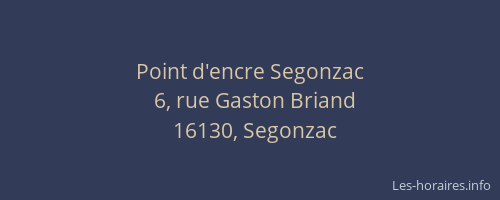 Point d'encre Segonzac