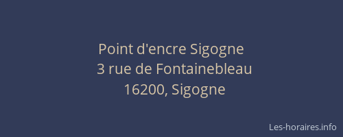 Point d'encre Sigogne