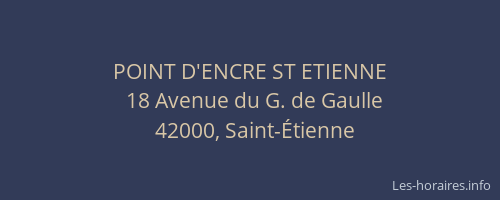 POINT D'ENCRE ST ETIENNE
