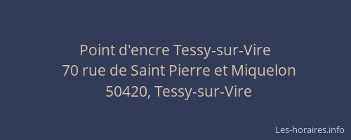 Point d'encre Tessy-sur-Vire