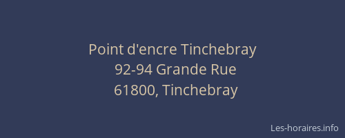 Point d'encre Tinchebray