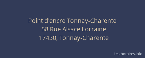 Point d'encre Tonnay-Charente