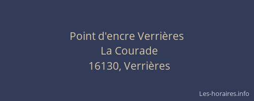 Point d'encre Verri&egrave;res