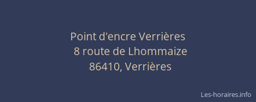 Point d'encre Verri&egrave;res