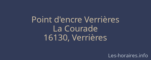 Point d'encre Verrières