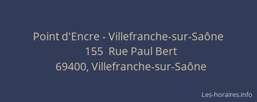 Point d'Encre - Villefranche-sur-Saône