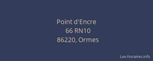Point d'Encre
