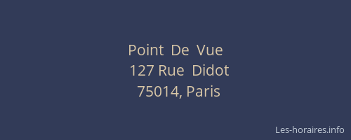 Point  De  Vue