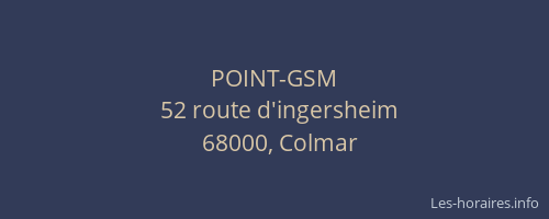 POINT-GSM