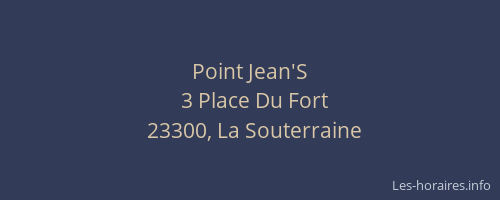 Point Jean'S