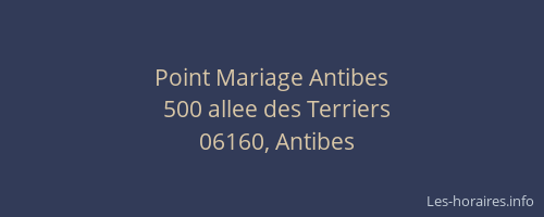 Point Mariage Antibes