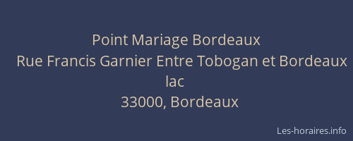 Point Mariage Bordeaux