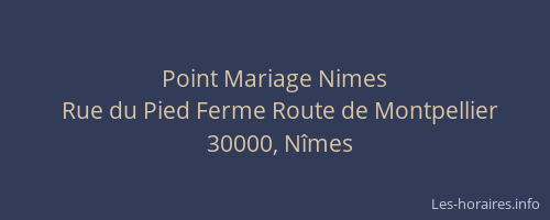 Point Mariage Nimes