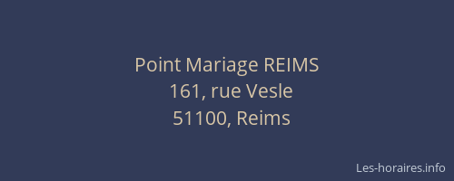 Point Mariage REIMS