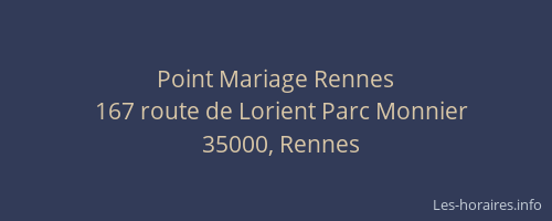 Point Mariage Rennes