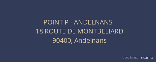 POINT P - ANDELNANS