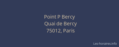 Point P Bercy
