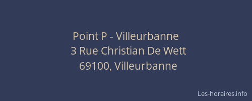 Point P - Villeurbanne