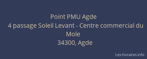 Point PMU Agde