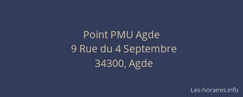 Point PMU Agde