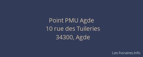 Point PMU Agde