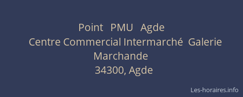 Point   PMU   Agde