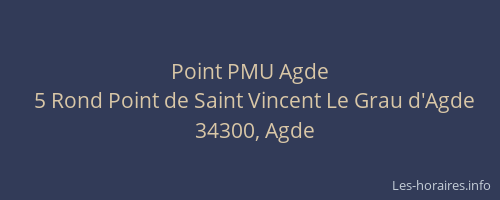 Point PMU Agde