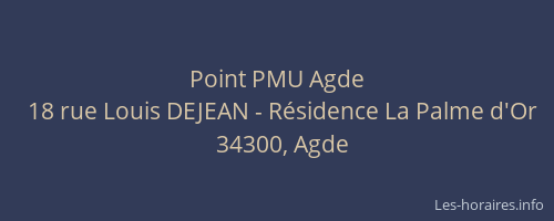 Point PMU Agde