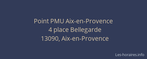 Point PMU Aix-en-Provence