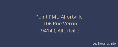 Point PMU Alfortville