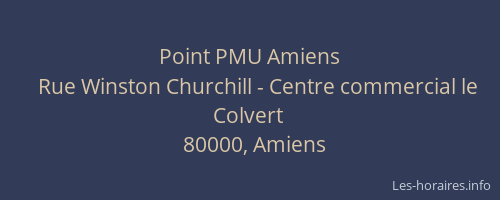 Point PMU Amiens
