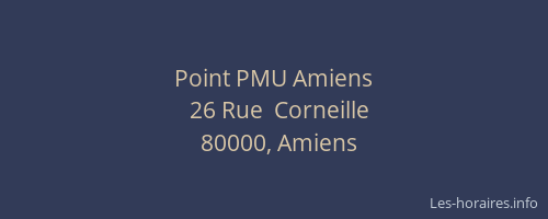 Point PMU Amiens