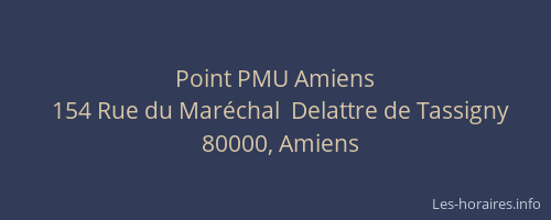 Point PMU Amiens